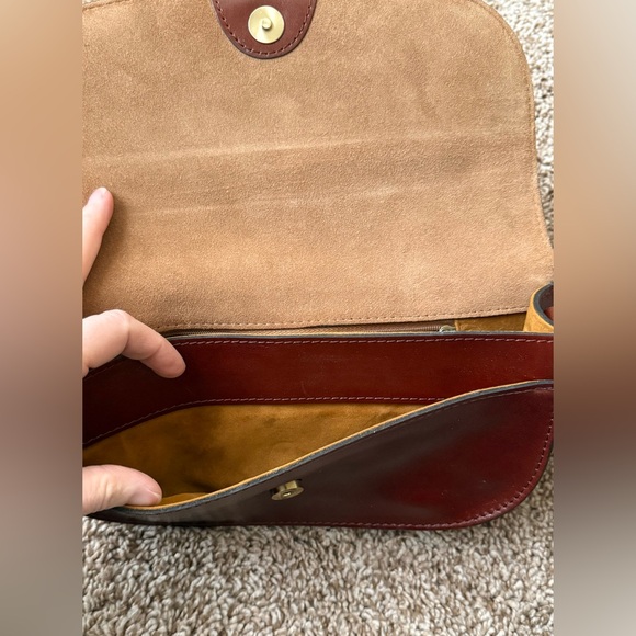 Patricia Nash Chelsea Leather Chain-Link Crossbody Bag – Brown - Picture 4 of 9